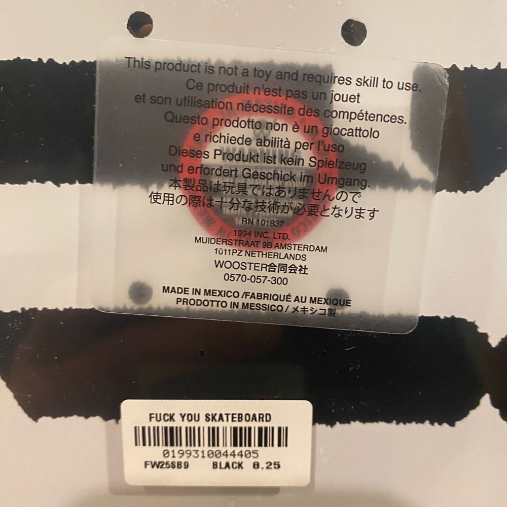 Supreme Ambigram Deck “Black” BRAND NEW IN ORIGINAL PACKAGING - Picture 3 of 6